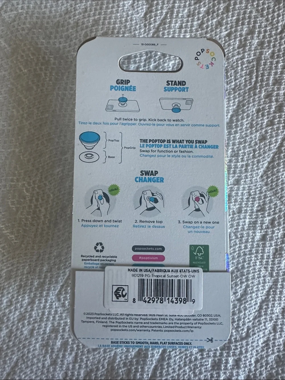 PopSocket colorful popgrip